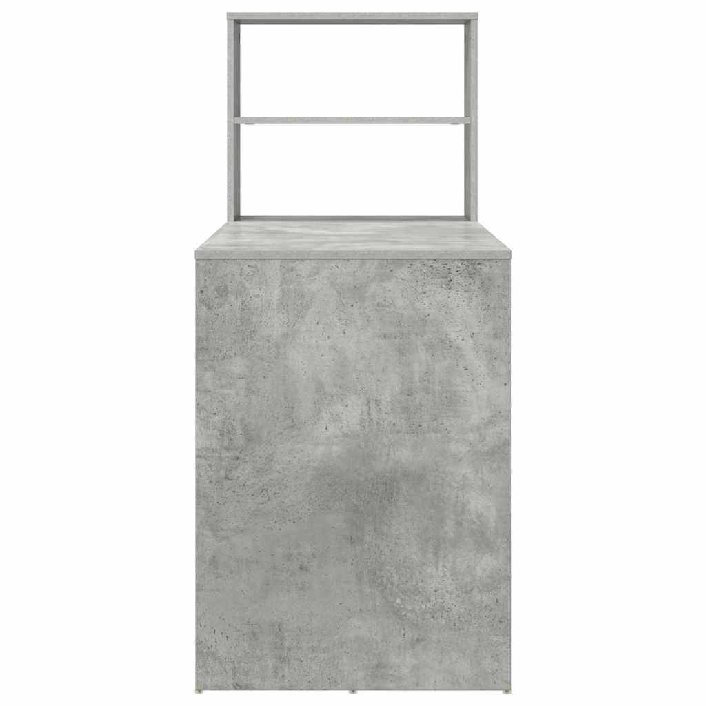 Desk Concrete Grey Engineered Wood 113 x 54 x 120 cm