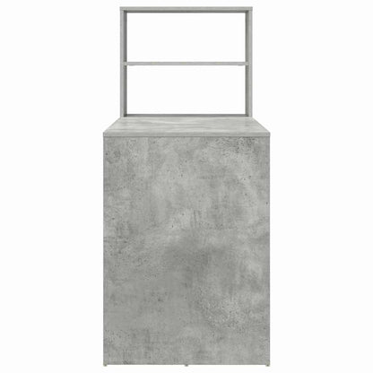 Desk Concrete Grey Engineered Wood 113 x 54 x 120 cm