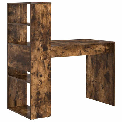 Desk Smoked Oak Engineered Wood 113 x 54 x 120 cm