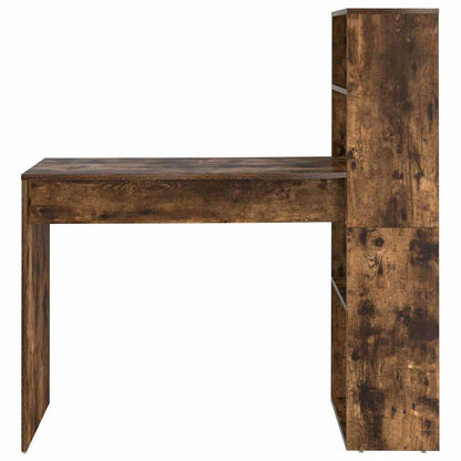 Desk Smoked Oak Engineered Wood 113 x 54 x 120 cm