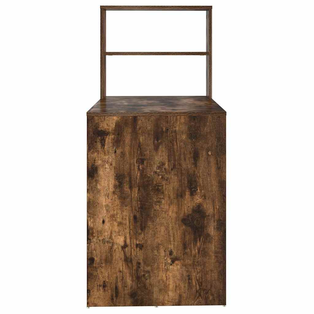 Desk Smoked Oak Engineered Wood 113 x 54 x 120 cm