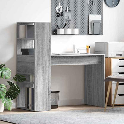 Desk Grey Sonoma Engineered Wood 113 x 54 x 120 cm