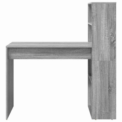 Desk Grey Sonoma Engineered Wood 113 x 54 x 120 cm