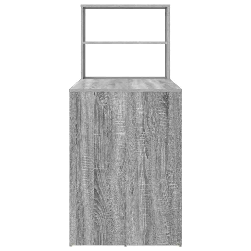 Desk Grey Sonoma Engineered Wood 113 x 54 x 120 cm
