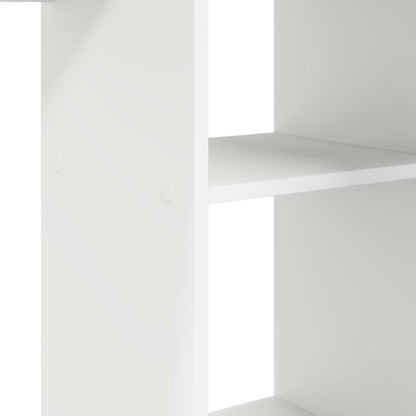 Desk with Shelf White 142 x 102 x 73 cm Engineered Wood