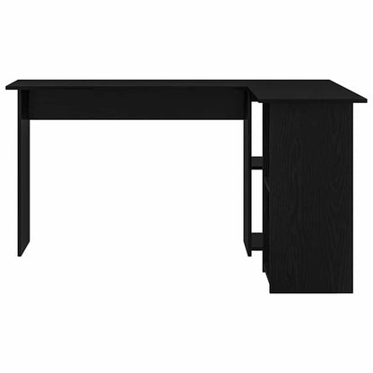 Desk Black Oak 142 x 102 x 73 cm Engineered Wood