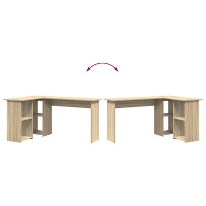 Desk Sonoma Oak 142 x 102 x 73 cm Engineered Wood
