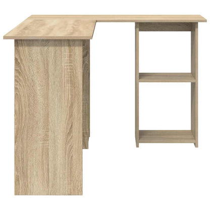 Desk with Shelf Sonoma Oak 142 x 102 x 73 cm Engineered Wood