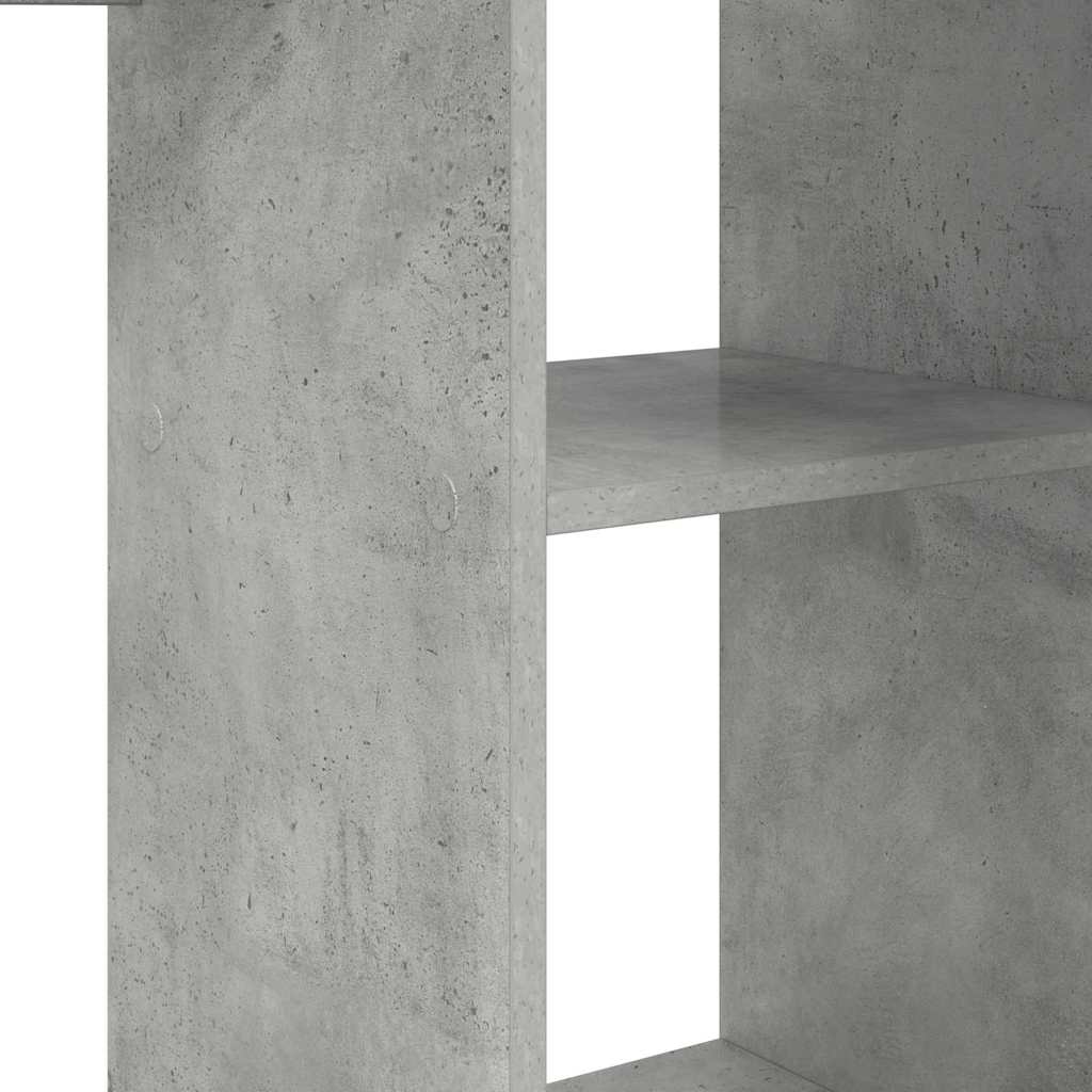 Desk Concrete Grey 142 x 102 x 73 cm Engineered Wood