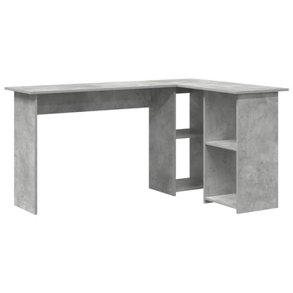 Desk Concrete Grey 142 x 102 x 73 cm Engineered Wood