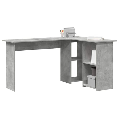Desk Concrete Grey 142 x 102 x 73 cm Engineered Wood