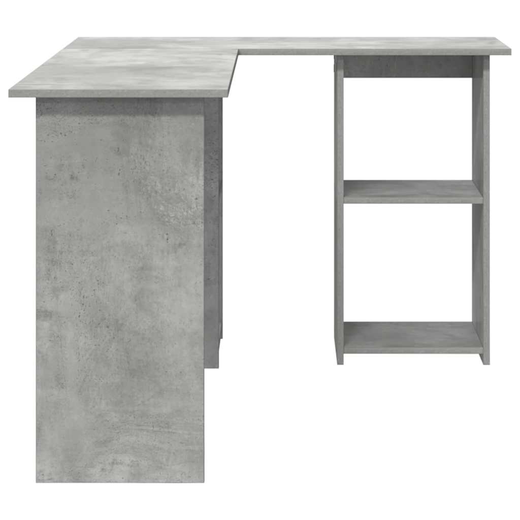 Desk Concrete Grey 142 x 102 x 73 cm Engineered Wood