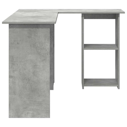 Desk Concrete Grey 142 x 102 x 73 cm Engineered Wood