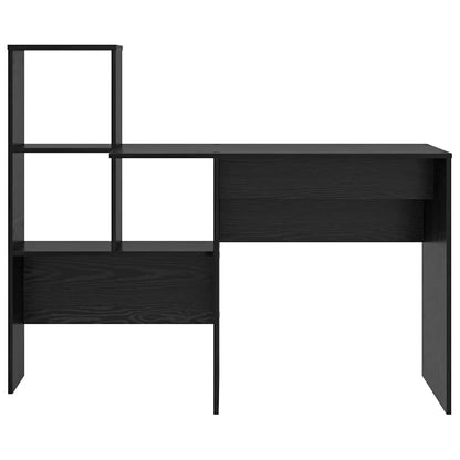 Desk Black Oak Engineered Wood 131.5 x 50 x 106.5 cm
