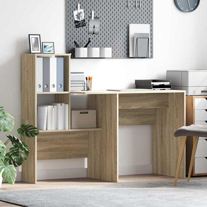 Desk Sonoma Oak Engineered Wood 131.5 x 50 x 106.5 cm