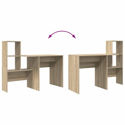Desk Sonoma Oak Engineered Wood 131.5 x 50 x 106.5 cm