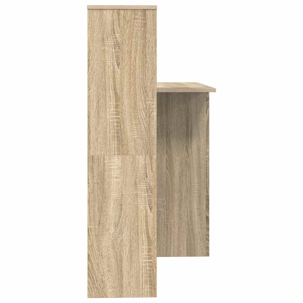 Desk Sonoma Oak Engineered Wood 131.5 x 50 x 106.5 cm