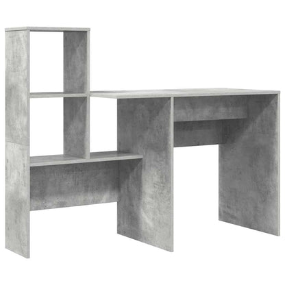 Desk Concrete Grey Engineered Wood 131.5 x 50 x 106.5 cm