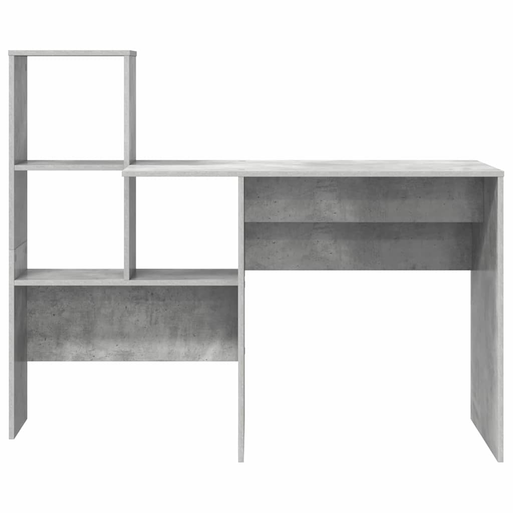 Desk Concrete Grey Engineered Wood 131.5 x 50 x 106.5 cm