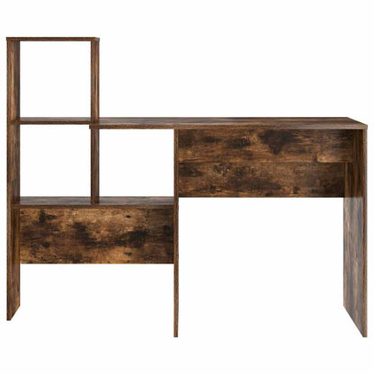 Desk Smoked Oak Engineered Wood 131.5 x 50 x 106.5 cm