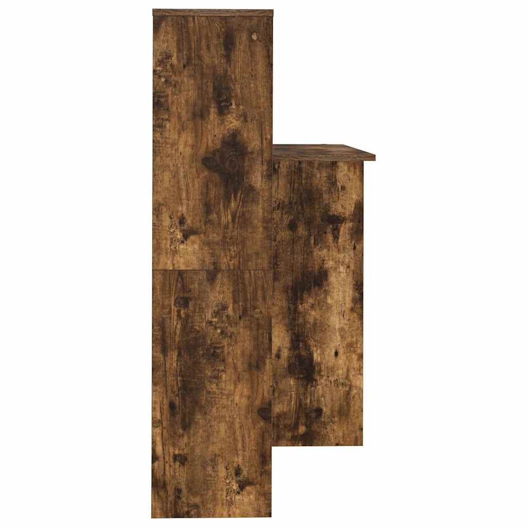Desk Smoked Oak Engineered Wood 131.5 x 50 x 106.5 cm
