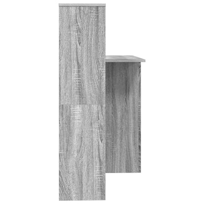 Desk Grey Sonoma Engineered Wood 131.5 x 50 x 106.5 cm