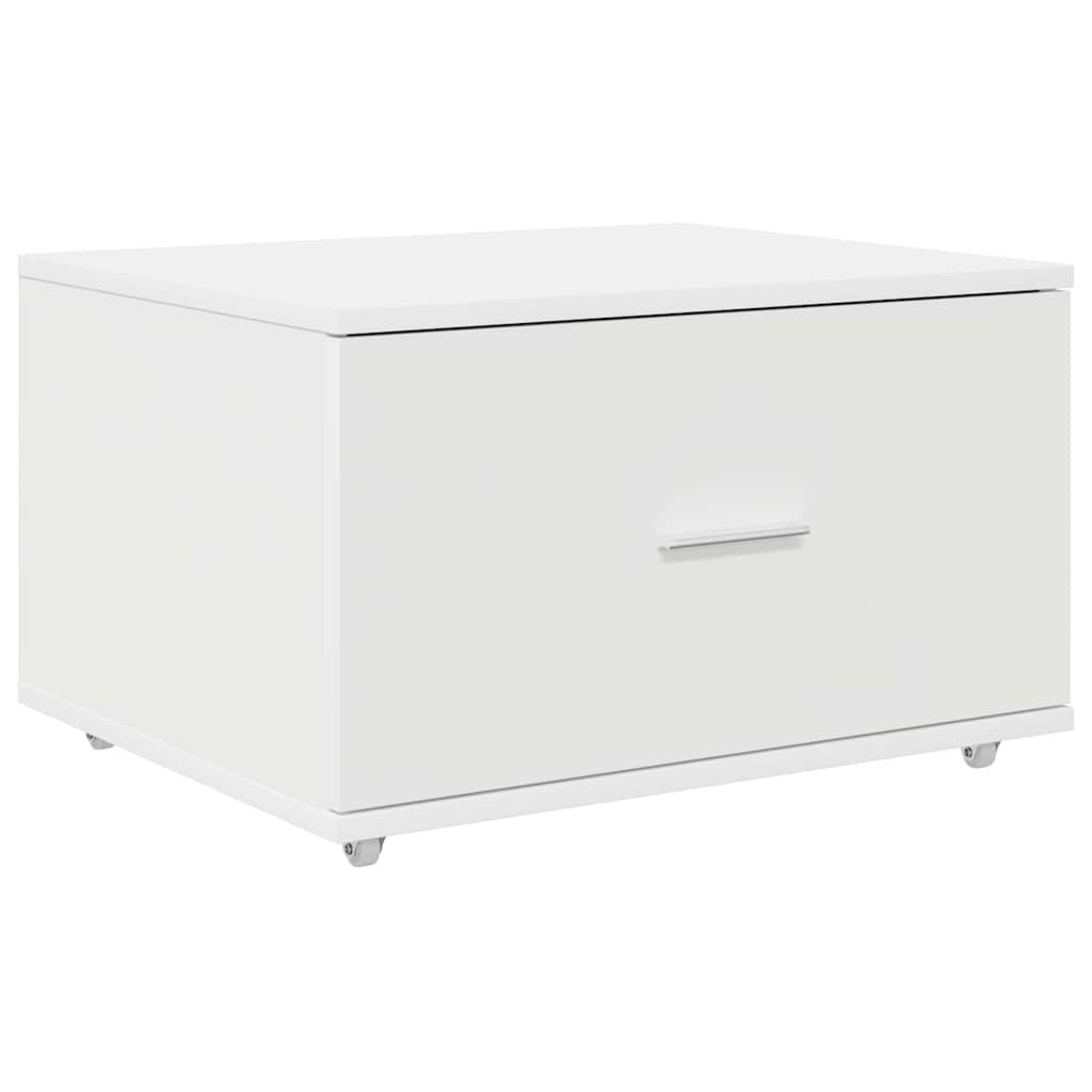 Drawer Cabinet with Wheel White 55 x 45 x 31 cm