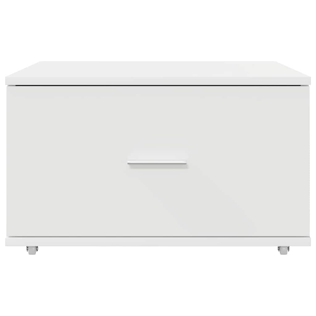 Drawer Cabinet with Wheel White 55 x 45 x 31 cm