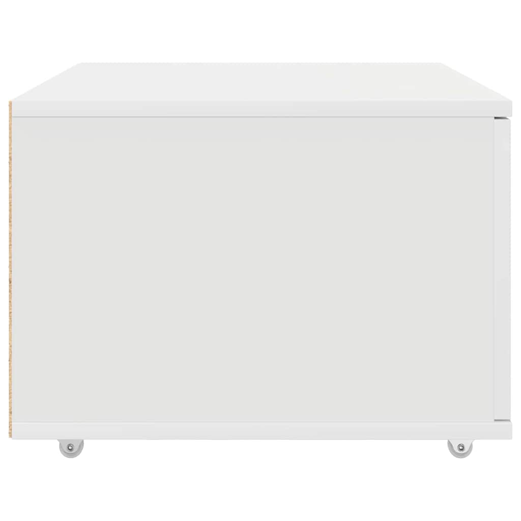 Drawer Cabinet with Wheel White 55 x 45 x 31 cm