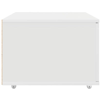 Drawer Cabinet with Wheel White 55 x 45 x 31 cm