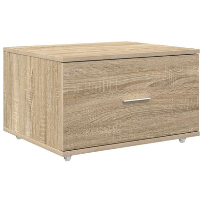 Drawer Cabinet with Wheel Sonoma Oak 55 x 45 x 31 cm