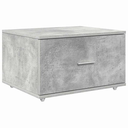 Drawer Cabinet with Wheel Concrete Grey 55 x 45 x 31 cm