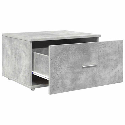 Drawer Cabinet with Wheel Concrete Grey 55 x 45 x 31 cm