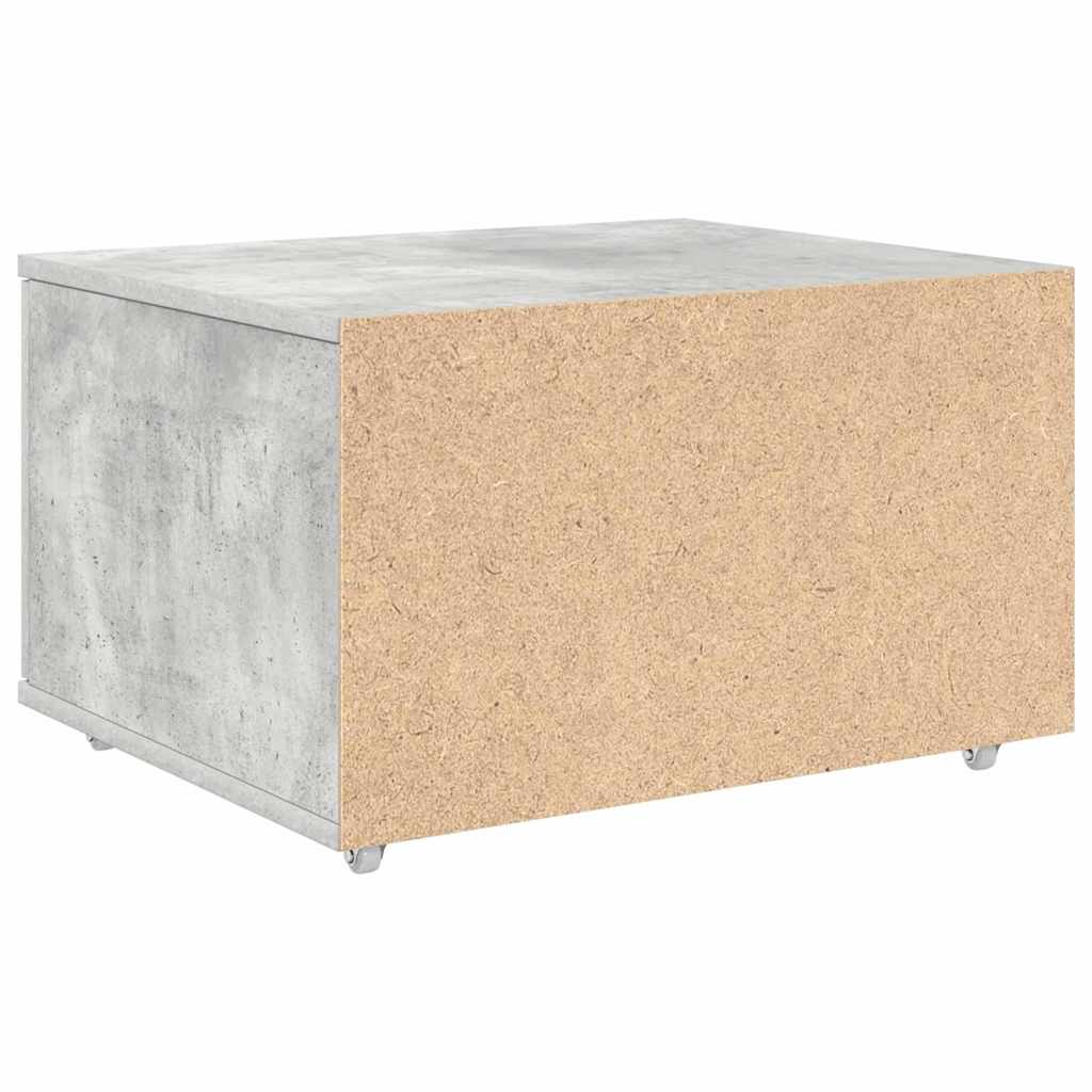 Drawer Cabinet with Wheel Concrete Grey 55 x 45 x 31 cm