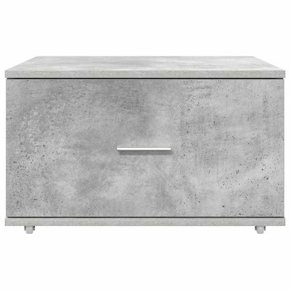 Drawer Cabinet with Wheel Concrete Grey 55 x 45 x 31 cm