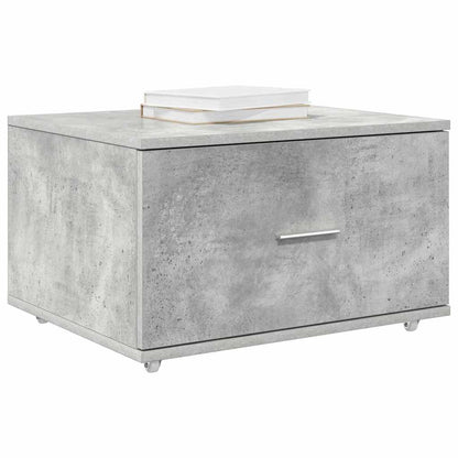 Drawer Cabinet with Wheel Concrete Grey 55 x 45 x 31 cm