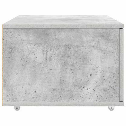 Drawer Cabinet with Wheel Concrete Grey 55 x 45 x 31 cm