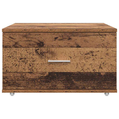 Drawer Cabinet with Wheel Old Wood 55 x 45 x 31 cm