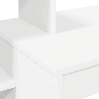 Desk White Engineered Wood 100 x 40 x 90 cm
