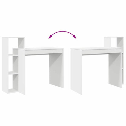 Desk White Engineered Wood 100 x 40 x 90 cm