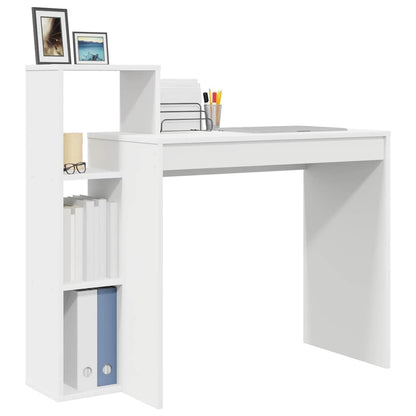Desk White Engineered Wood 100 x 40 x 90 cm