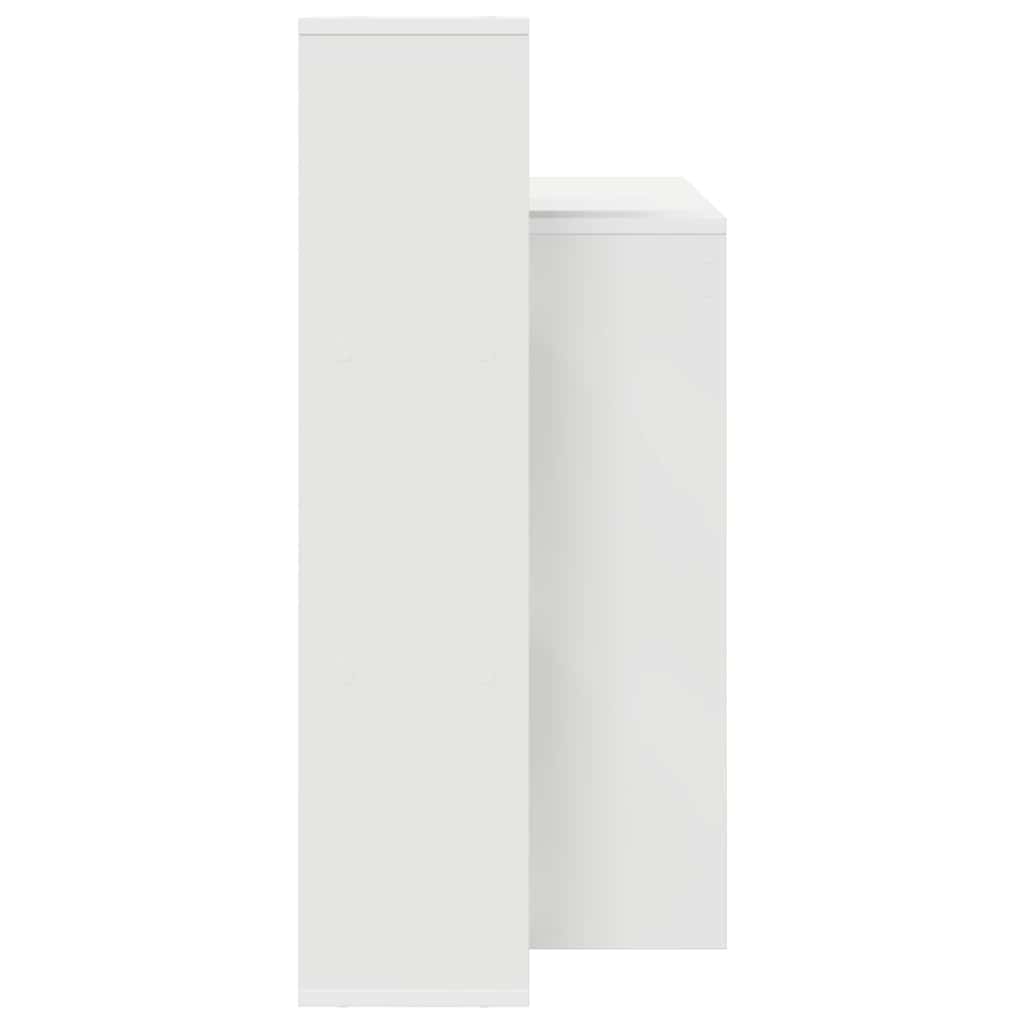 Desk with Shelf White 100 x 40 x 90 cm Engineered Wood