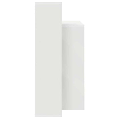 Desk White Engineered Wood 100 x 40 x 90 cm
