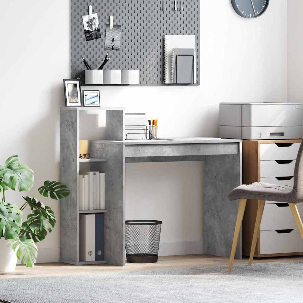 Desk Concrete Grey Engineered Wood 100 x 40 x 90 cm