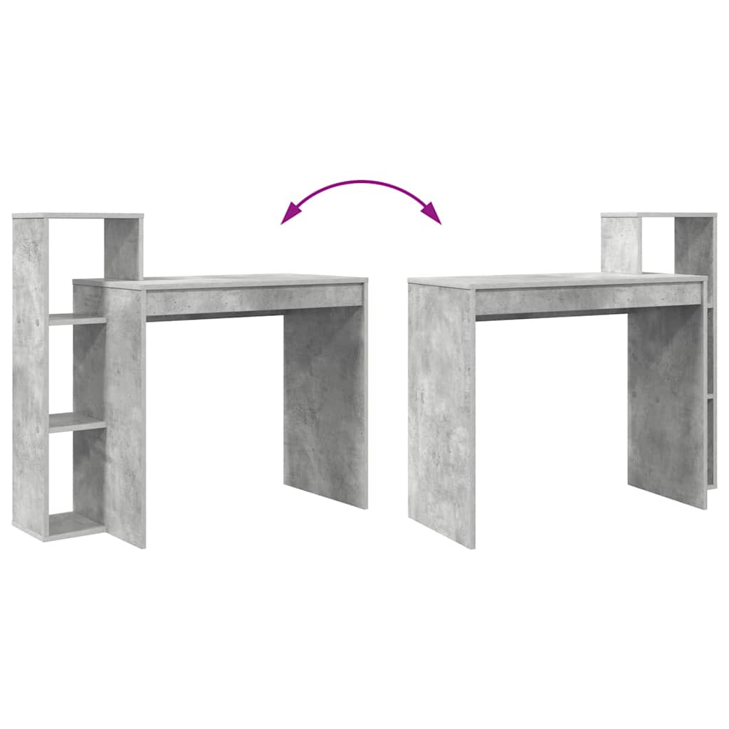 Desk Concrete Grey Engineered Wood 100 x 40 x 90 cm