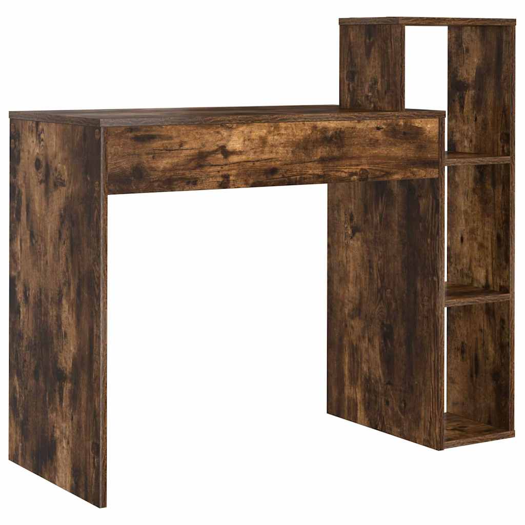 Desk Smoked Oak Engineered Wood 100 x 40 x 90 cm