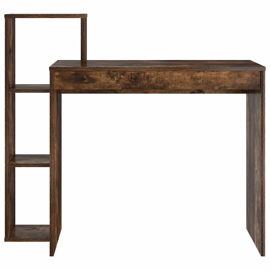 Desk Smoked Oak Engineered Wood 100 x 40 x 90 cm