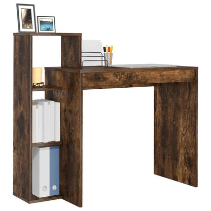 Desk Smoked Oak Engineered Wood 100 x 40 x 90 cm