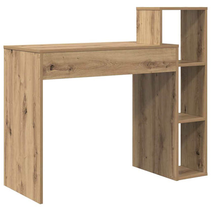 Desk with Shelf Artisan Oak 100 x 40 x 90 cm Engineered Wood