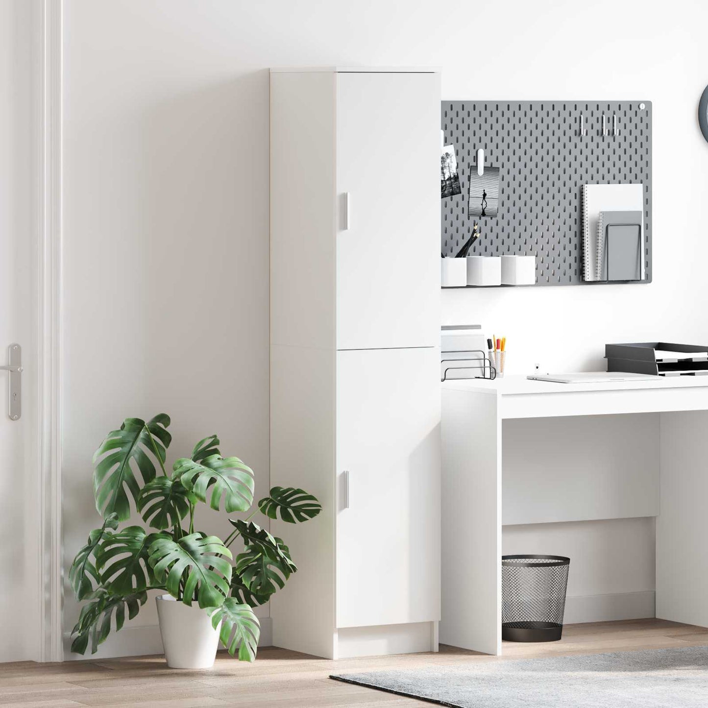 Highboard White 35 x 39 x 168 cm